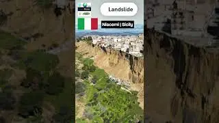 Landslide in Niscemi, Sicily , Italy