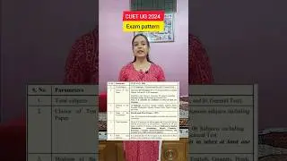 CUET UG 2024 Exam Pattern✨🔥 #cuet2024 #cuetug2024 #cuetpg2024 #cuet #priyanshijain #viral