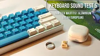 Maxfit61 Aluminium with Novelkeys Box Cream Switches | Sound Test