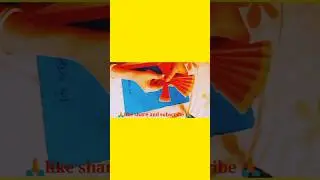 how to make a fan out off paper        #art #craft #viralvideo #diy