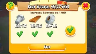 Hay Day How To upgrade Barn and Silo 4700 and Gameplay Level 138 (1.1.2026)