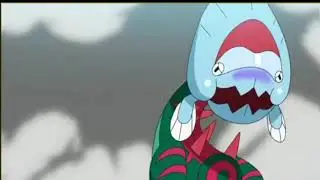 Dracovish incredibly defeats Roserade | Pokemon journeys episode 124