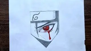 How to draw Itachi's Eye Step by Step || Naruto Anime drawing 
