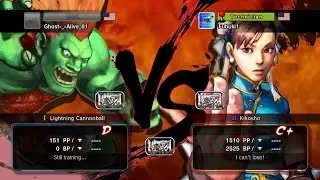 Ultra Street Fighter 4(IV) Blanka(Ghost-_-Alive_81) VS Chun-Li - Annoying Blanka PUNISHED!