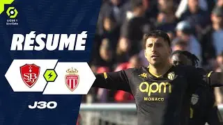 STADE BRESTOIS 29 - AS MONACO (0 - 2) - Highlights - (SB29 - ASM) / 2023-2024
