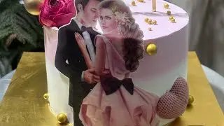 Live Cake Making 🎂 | Happy Anniversary Elegant Couple Cake | Eggless Cake Live