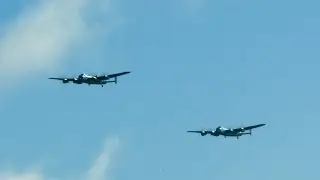 Lancaster Bomber Flyover - Sunday 7th September 2014
