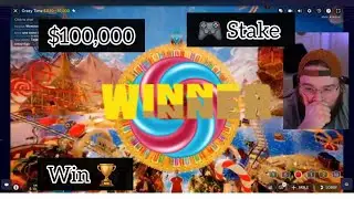INSANE Pachinko Win on Crazy Time! | Big Bonus Round Highlights stake 🎮🤑😲#stake