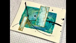 Crackle left over made into ATC´s