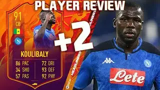 DOUBLE UPGRADE! ⏫ 91 HEADLINERS KOULIBALY PLAYER REVIEW! FIFA 22 ULTIMATE TEAM