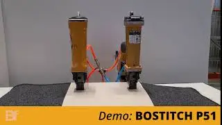 Demo BOSTITCH P51 dual nieter met voetbediening - Carton Closing