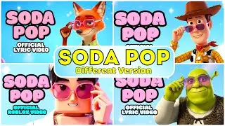 Song 'SODA POP' Saja Boys Through Different Versions | Soda Pop x Minecraft, Zootopia, Roblox