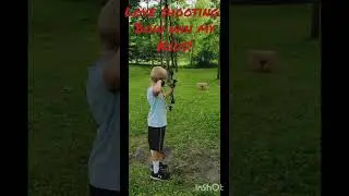 I love shooting bow with my kids! #archery #family #bow