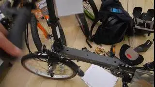 WeeRide on a Dahon Vitesse Folding Bike in Halfords