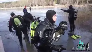 Eistauchen auf der Atlantis Tauchbasis Ruhlesee