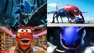 HUNGRY STAR 🆚 Ambulance Monster 🆚 McQueen  🆚 THOMAS 🎶 Tiles Hop 2