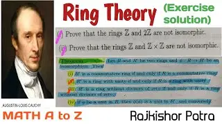 Prove that the rings Z and 2Z are not isomorphic. Prove that the rings Z and Z&times;Z are not isomorphic