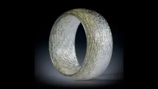 Glasfaser Ring mit Blattsilber (1000/1000)