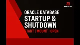 🔥 Oracle DBA Tutorial — Startup & Shutdown Sequence Explained! 🔥ENGLISH DAY-2
