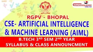 Artificial Intelligence & Machine Learning (AIML) RGPV B.Tech 3rd Sem 2nd Year Syllabus