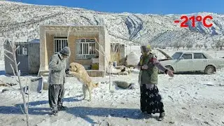 How do we survive on the coldest day = -21°F? - Living Off the Grid 