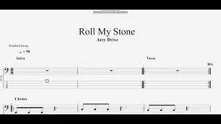 Arcy Drive - Roll My Stone (bass tab)