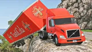 Realistic Cliff Drops Crashes #11 | BeamNG.drive