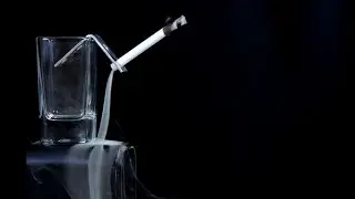 Paper Roll Smoke Fountains Experiments.