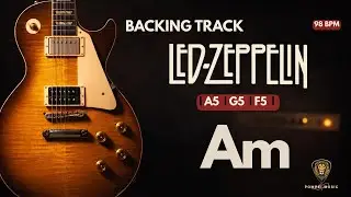 STAIRWAY TO HEAVEN Guitar Backing Track in Am | 98 bpm Led Zeppelin Style