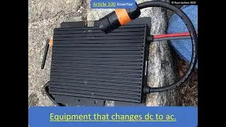 100 Days of Article 100 Inverter and associated definitions