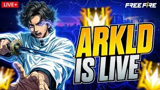 ARKLD IS LIVE 🔥 Free Fire Ranked Push | Fun Customs &Team code giveaways🥰