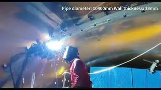 Automatic welding of high strength steel pipelines in hydropower stations!