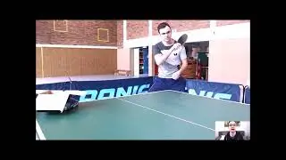 Table tennis game for beginners and returnboard training for table tennis players