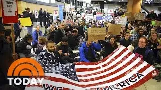 President Donald Trump&rsquo;s Travel Ban Sparks Nationwide Protests | TODAY