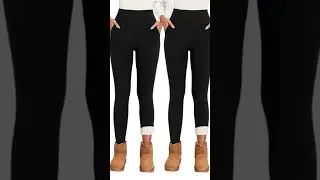 Stay warm with fleece-lined yoga pants! #top #outfit #clothes #womenswear