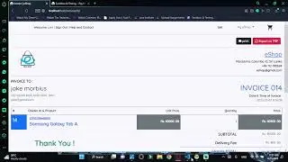 Program the invoice page