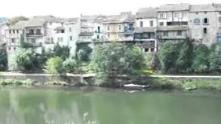 Lot River in Villeneuve-sur-lot, France