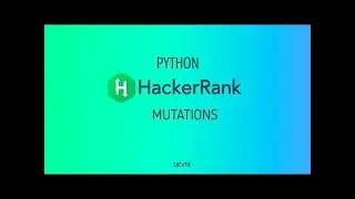 Mutations [HackerRank] using python