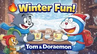 Tom & Jerry with Doraemon | Winter Fun Cartoon 🎄#doraemon #tomandjerry #jerry
