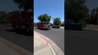 Modesto Engine 5 Responding #emergencyresponse #fireengine #firefighting #modestoca