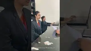 front office practical done by our 2nd semester students