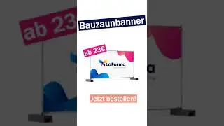 Bedruckte Bauzaunbanner 340x173cm - ab 23 &euro;/St&uuml;ck