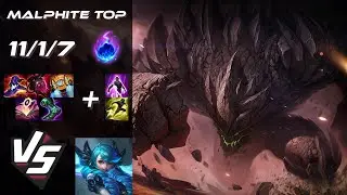 TOP Malphite vs Gwen - NA Grandmaster Patch 25.S2.3