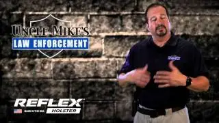 Uncle Mike's Reflex Holster with Paddle, Belt Loop, Black, Right Hand