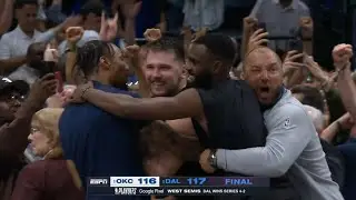 MUST SEE FINAL PLAY PJ Washington hits game winning free throws to eliminate OKC
