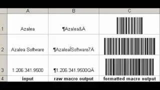 Barcodes in Excel