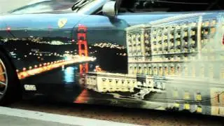 Fog Rally 2012 458 Italia Ferrari and 612 San Francisco Vehicle Wraps Models & Fog Girls