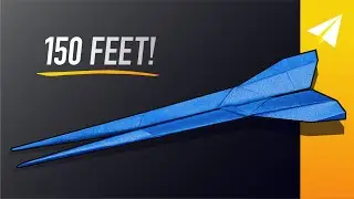 FLIES 150 FEET &mdash;&nbsp;How to Make a Paper Airplane With Spikes Fly Really Far &mdash; Lancer