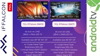 Specs Comparison TCL iFFALCON K72 vs K71 4K LED Android TV | Dolby Vision Atmos, MEMC, HDMI 2.1 eARC