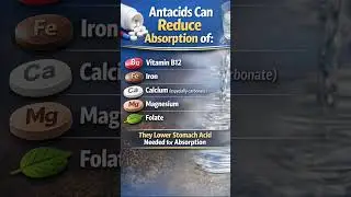 Antacids Can Block Vitamin Absorption 💊 #shorts #healthtips #vitamins #medicationsafety